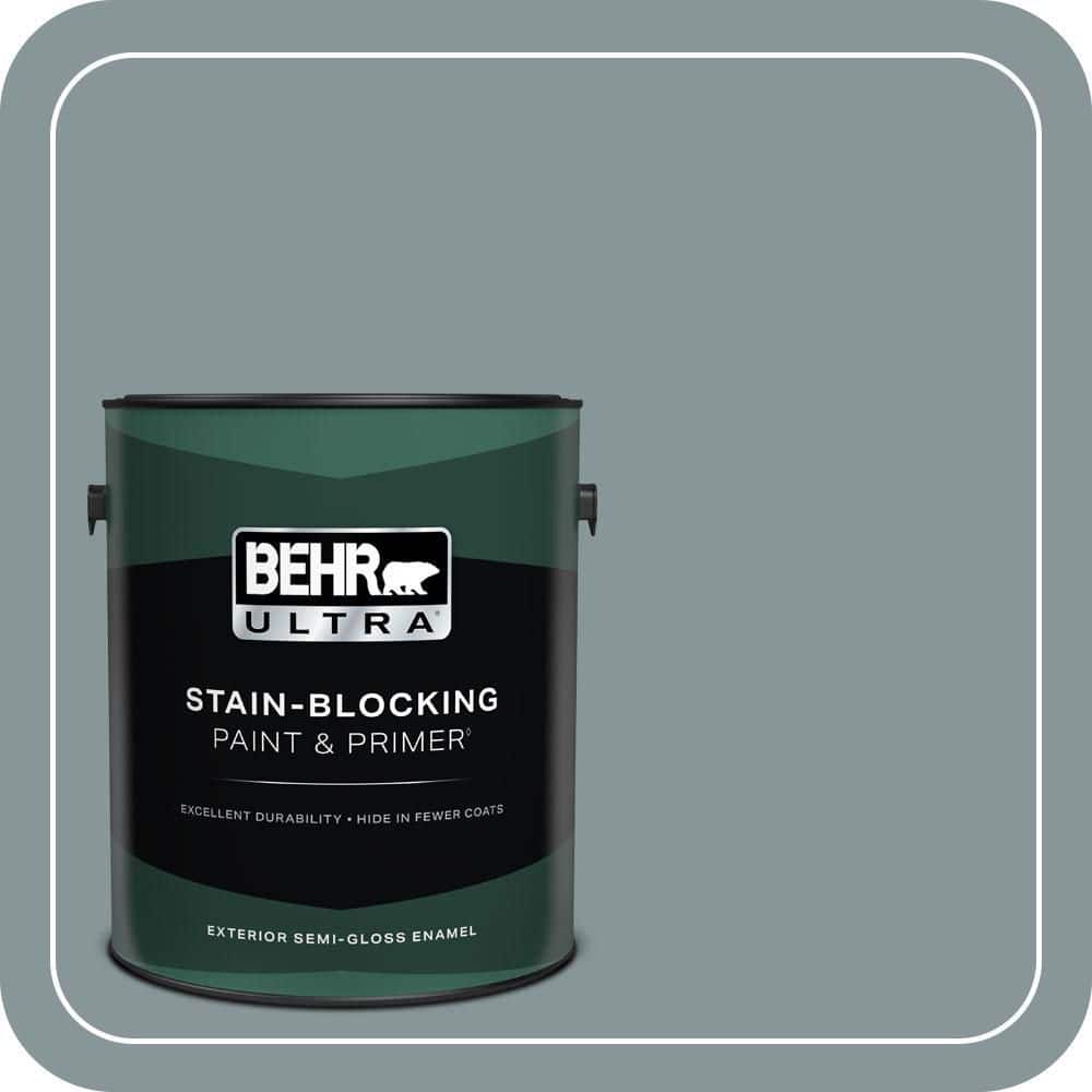 BEHR ULTRA 1 gal. #PPU12-15 Atmospheric Semi-Gloss Enamel Exterior Paint & Primer