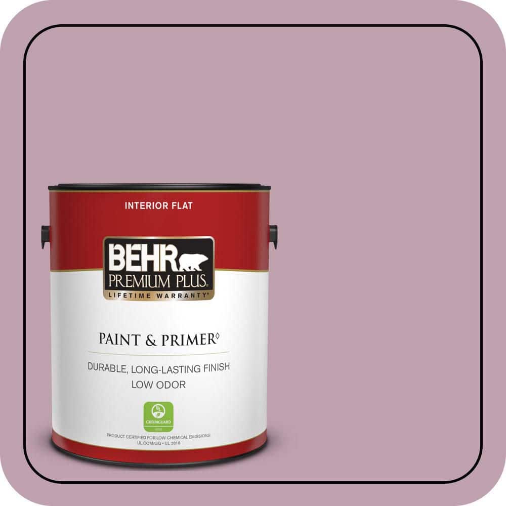 BEHR PREMIUM PLUS 1 gal. #S120-4 Decanting Flat Low Odor Interior Paint & Primer