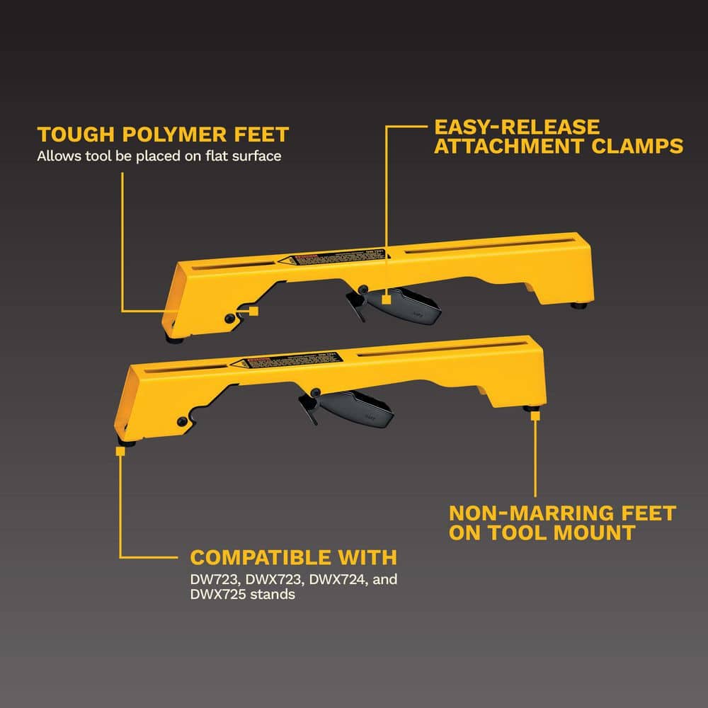 DEWALT Miter Saw Workstation Tool Mounting Brackets (2)