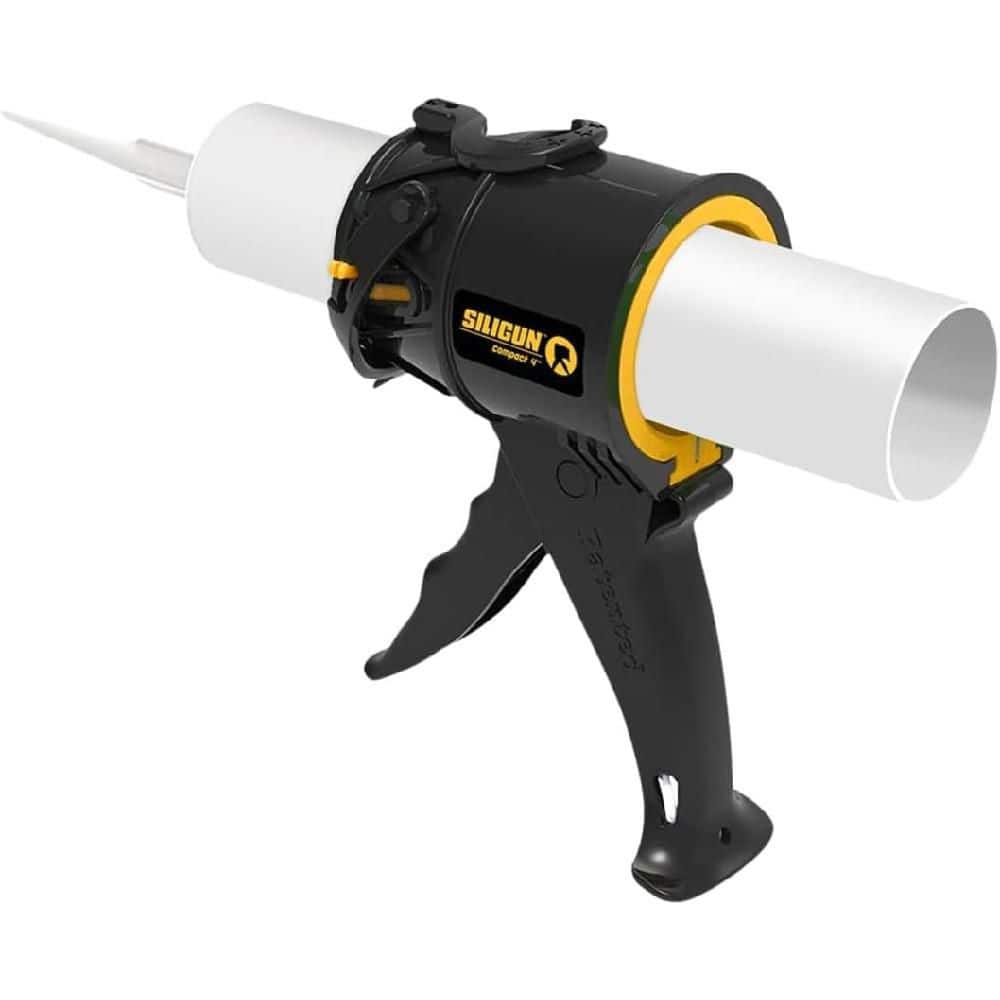 SILIGUN 4 in. Super Compact Heavy-Duty Drip-free Caulk Gun for 10 oz Tubes - (Tool Only)