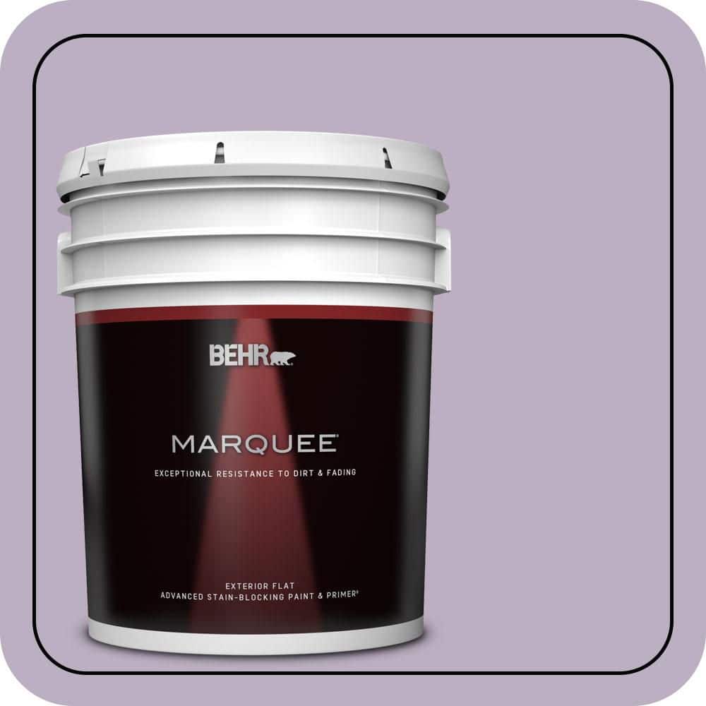 BEHR MARQUEE 5 gal. #S100-3 Courtly Purple Flat Exterior Paint & Primer