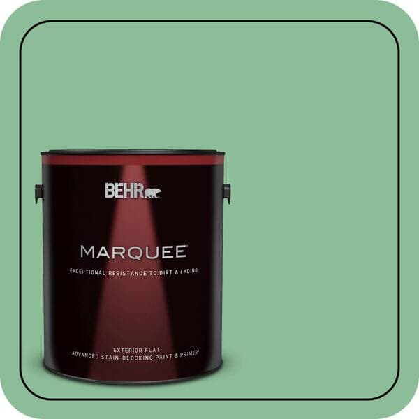 BEHR PREMIUM PLUS #M410-4 Garden Swing Flat Interior/Exterior Paint & Primer Color Sample (2)