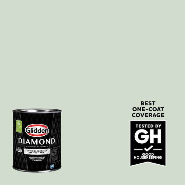 Glidden Diamond 1 qt. PPG1130-3 St. Augustine Satin Interior Paint with Primer (2)