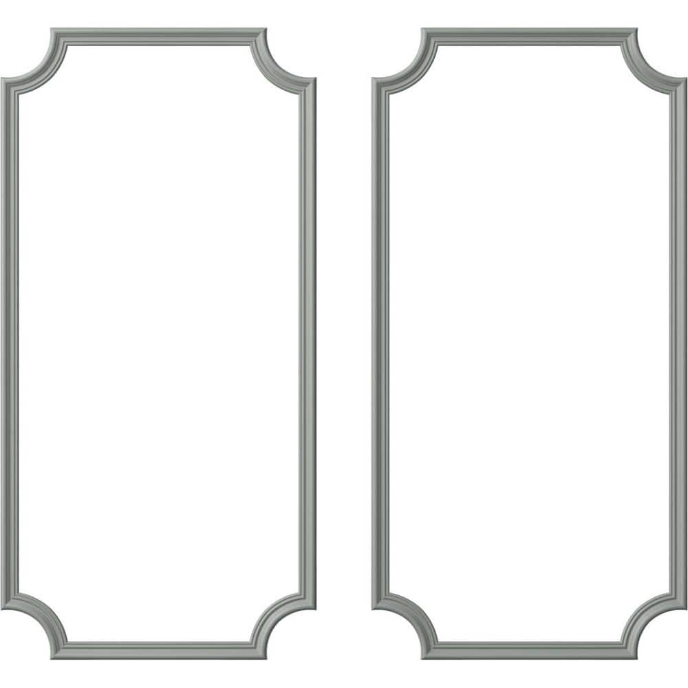 Ekena Millwork 13.35 Sq. Ft. Unfinished Polyurethane Claremont Panel Moulding Kit (Double Panel) (1)