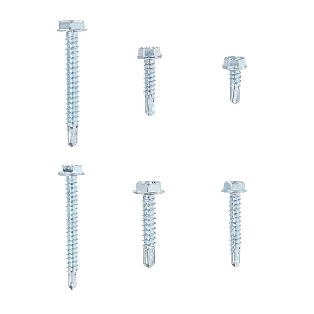 Hillman Zinc Hex Washer Hed Self Drilling Screw Assorted Kit (39-Pack) (3)