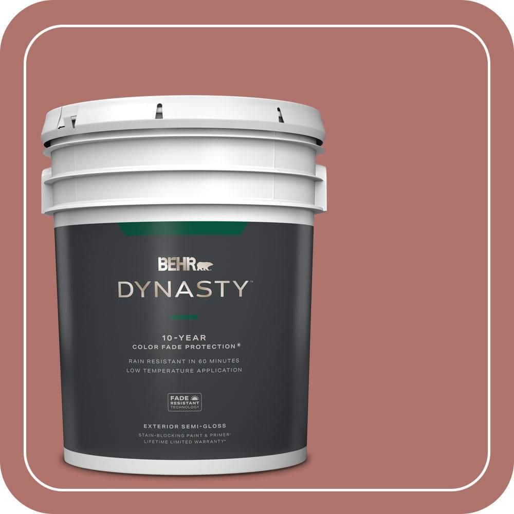 BEHR DYNASTY 5 gal. #PMD-81 Tandoori Spice Semi-Gloss Exterior Stain-Blocking Paint & Primer