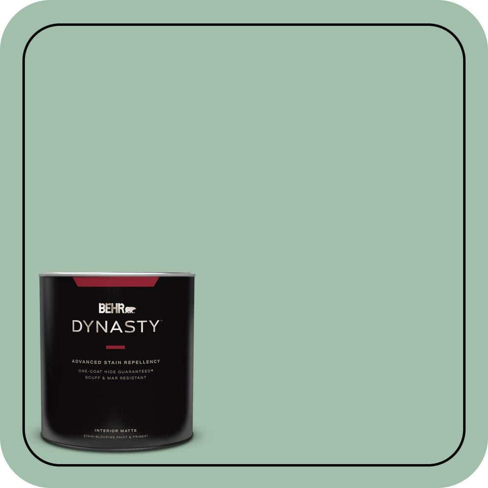 BEHR DYNASTY 1 qt. #MQ6-13 Spring Reflection One-Coat Hide Matte Interior Stain-Blocking Paint and Primer
