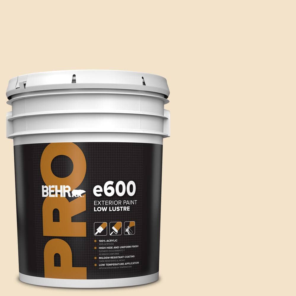 BEHR PRO 5 gal. #ECC-12-1 Dappled Sunlight Low Luster Exterior Paint