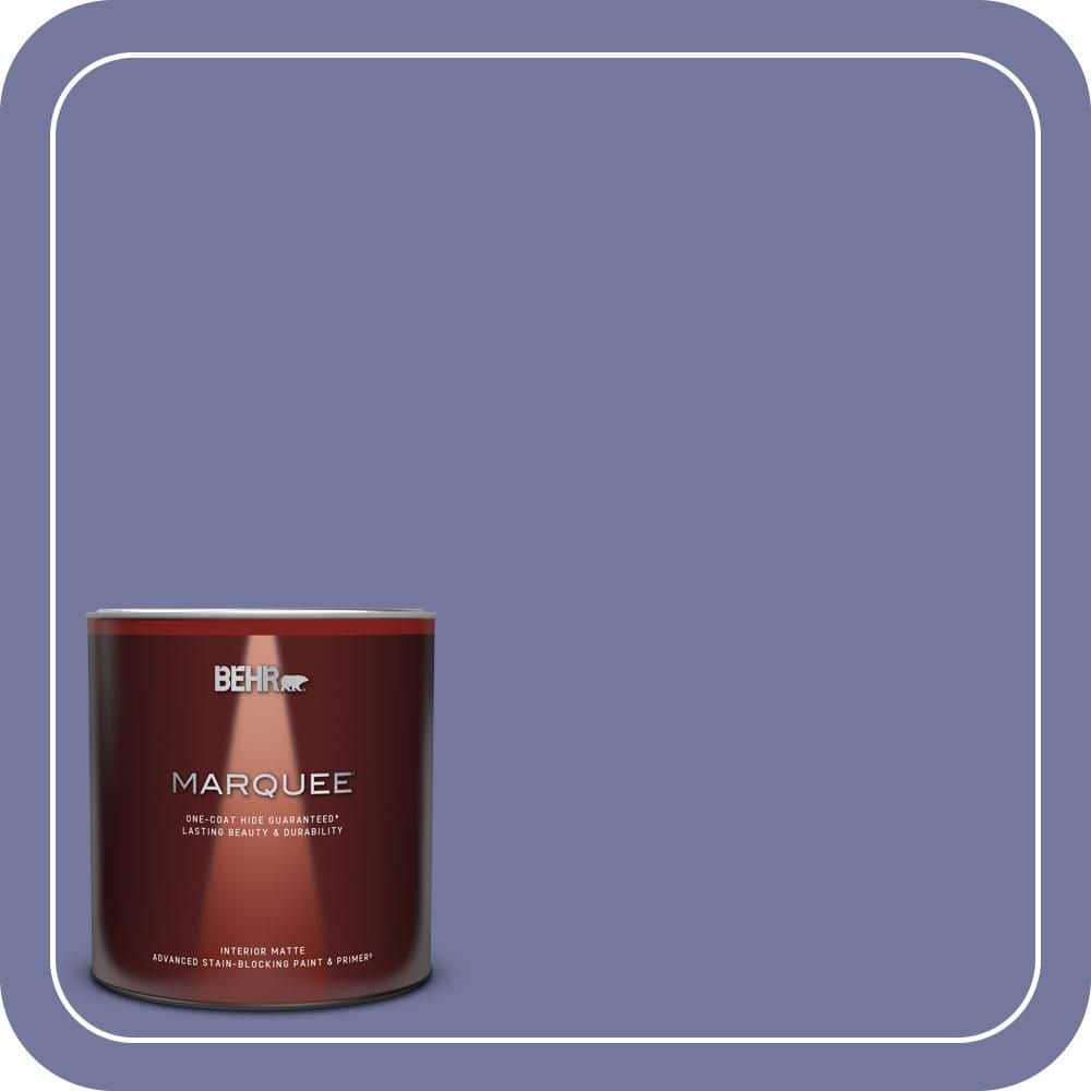 BEHR MARQUEE 1 qt. #630D-6 Palace Purple Matte Interior Paint & Primer