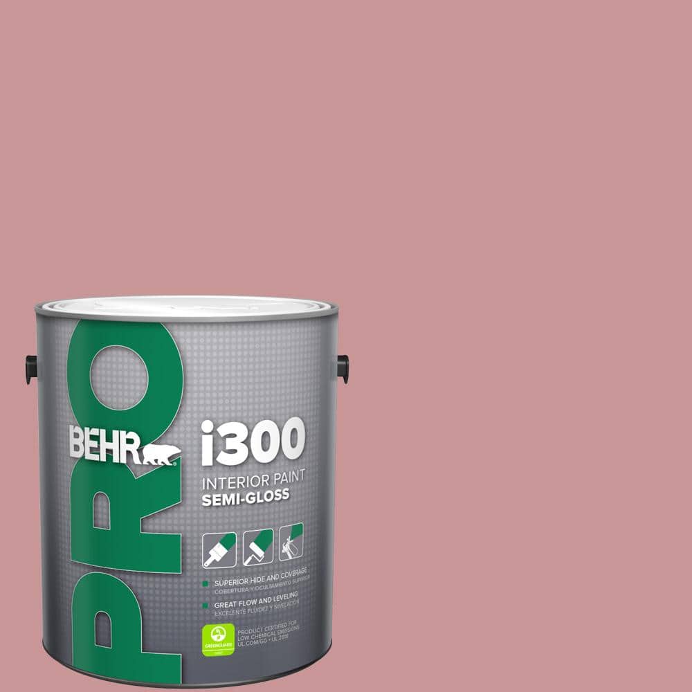 BEHR PRO 1 Gal. #S140-4A Dusty Rose Semi-Gloss Interior Paint
