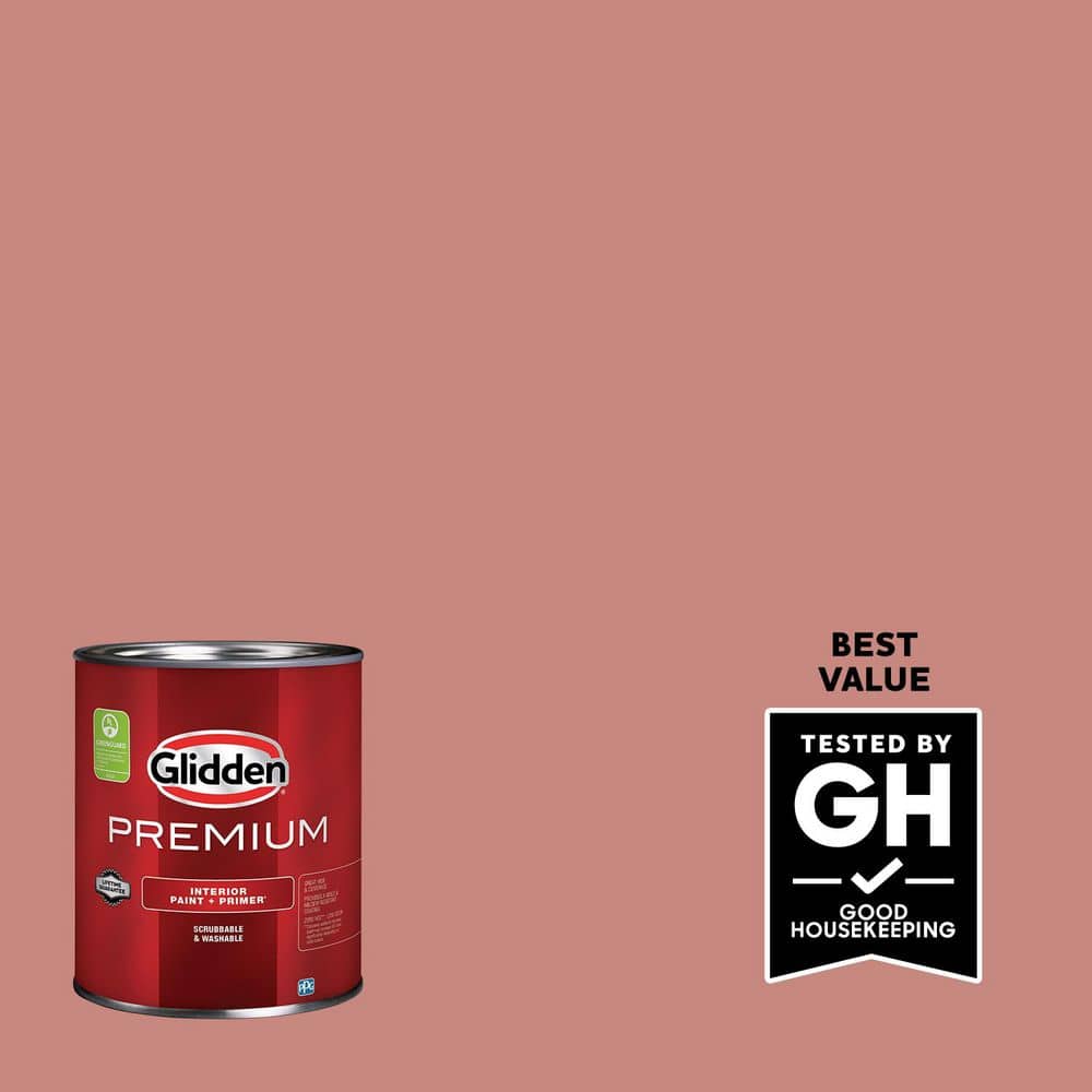 Glidden Premium 1 qt. PPG1058-5 Sunstone Satin Interior Latex Paint