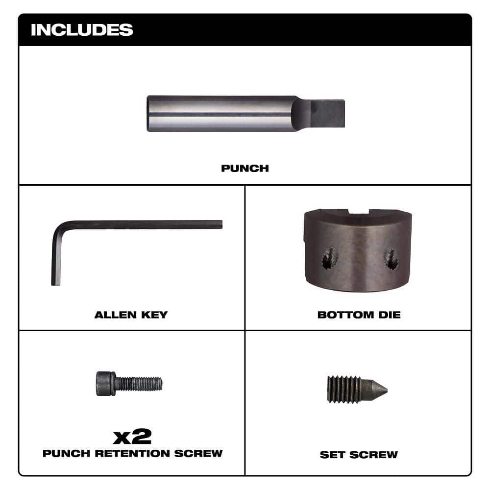 Milwaukee M18 FUEL 10-Gauge Nibbler Punch and Die Set (2)