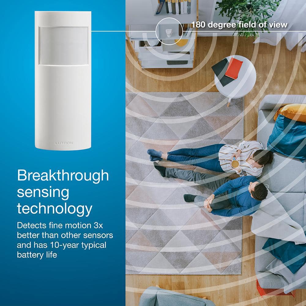 Lutron Caseta Motion Sensor, Occupancy/Multi-Location, White (PD-OSENS-WH) (3)