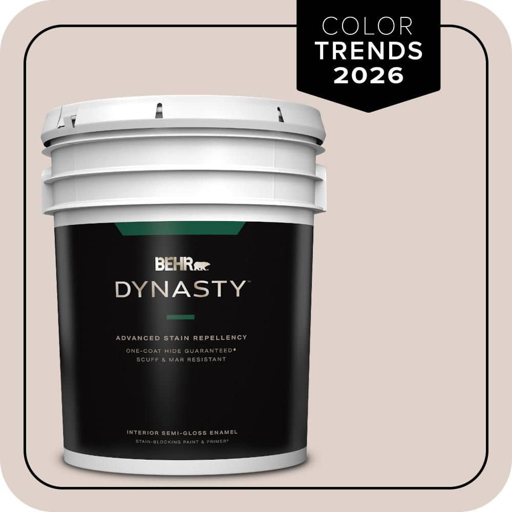 BEHR DYNASTY 5 gal. #N150-1 Mocha Ice Semi-Gloss Enamel Interior Stain-Blocking Paint & Primer