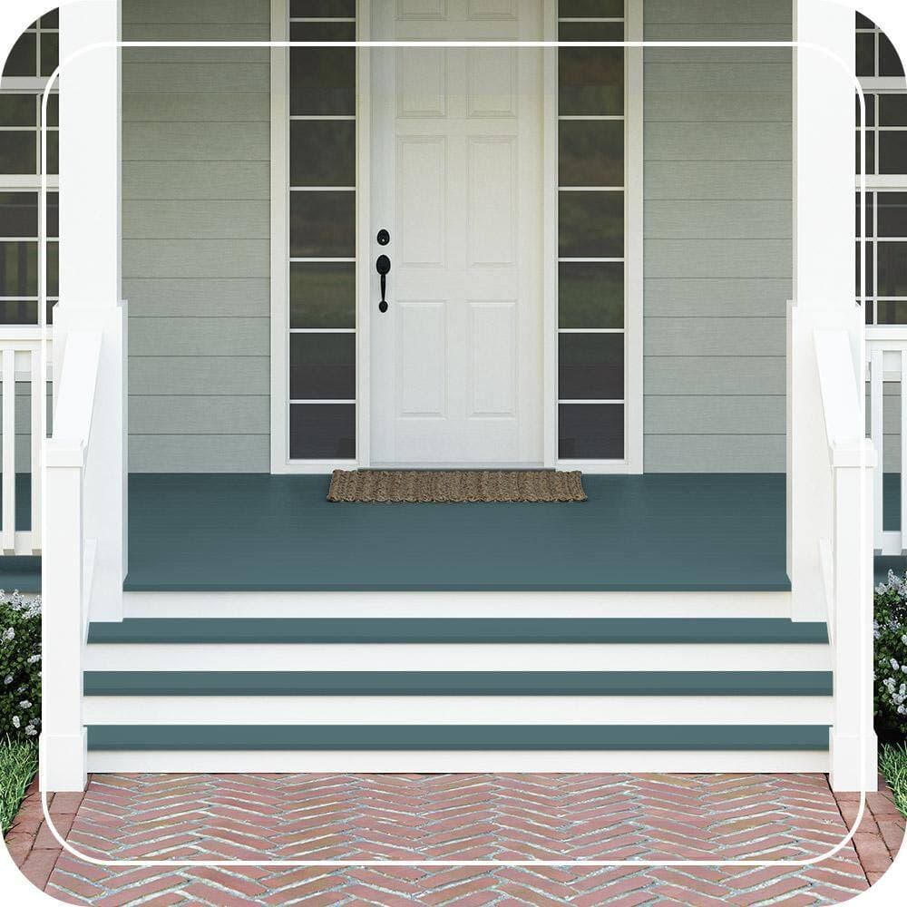 BEHR PREMIUM #HDC-CL-22 Textured Low-Lustre Enamel Interior/Exterior Porch and Patio Anti-Slip Floor Paint (2)