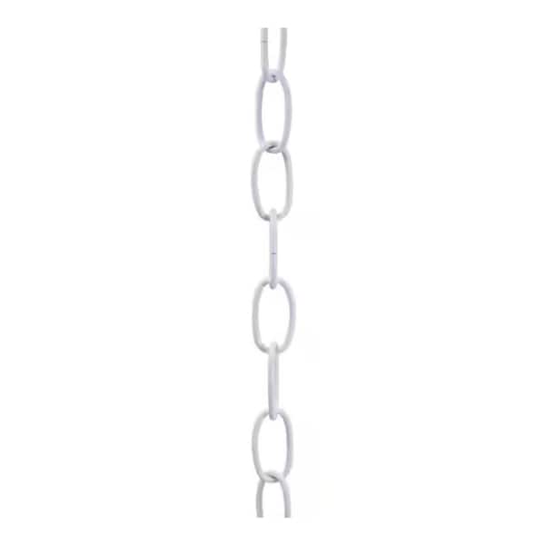 Bel Air Lighting 3 ft. 11-Gauge White Chain for Hanging Pendant Lights, Chandeliers, and Swag Lights