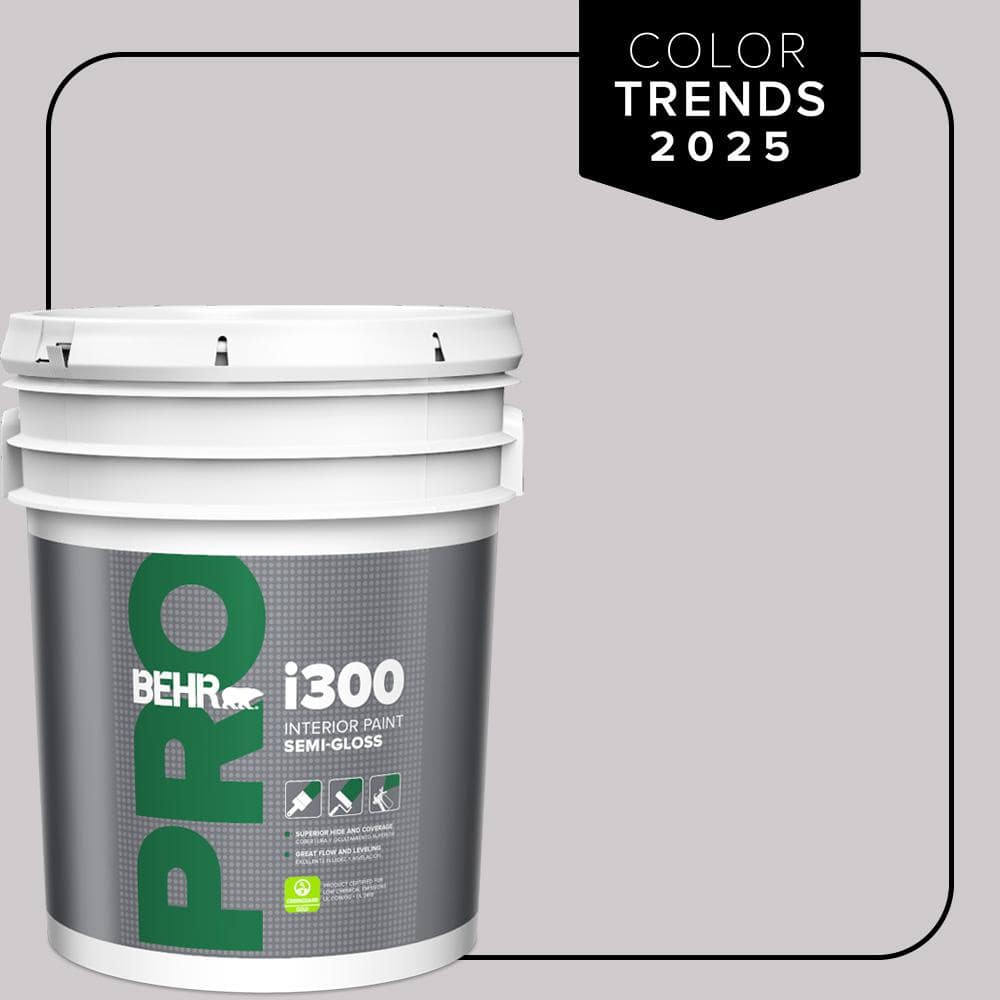 BEHR PRO 5 gal. #MQ3-28 Rock Crystal Semi-Gloss Interior Paint