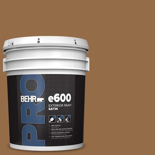BEHR PRO 5 gal. #S260-7 Nugget Gold Satin Exterior Paint (2)