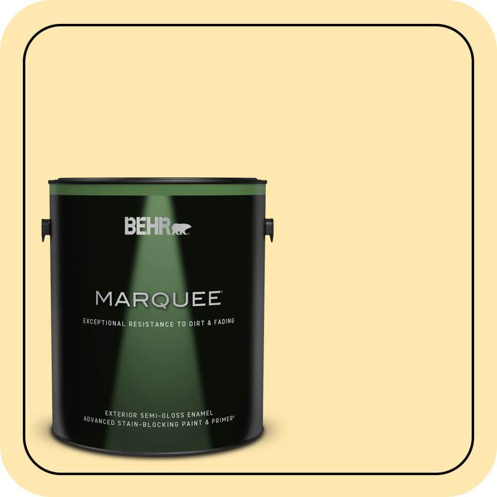 BEHR MARQUEE 1 gal. #P280-2 Gold Thread Semi-Gloss Enamel Exterior Paint & Primer