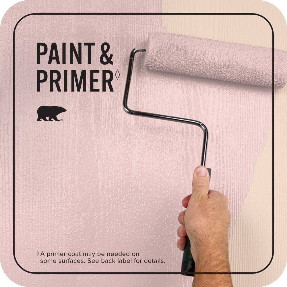 BEHR PREMIUM PLUS 1 gal. #P170-1A Pinky Promise Semi-Gloss Enamel Exterior Paint & Primer (3)