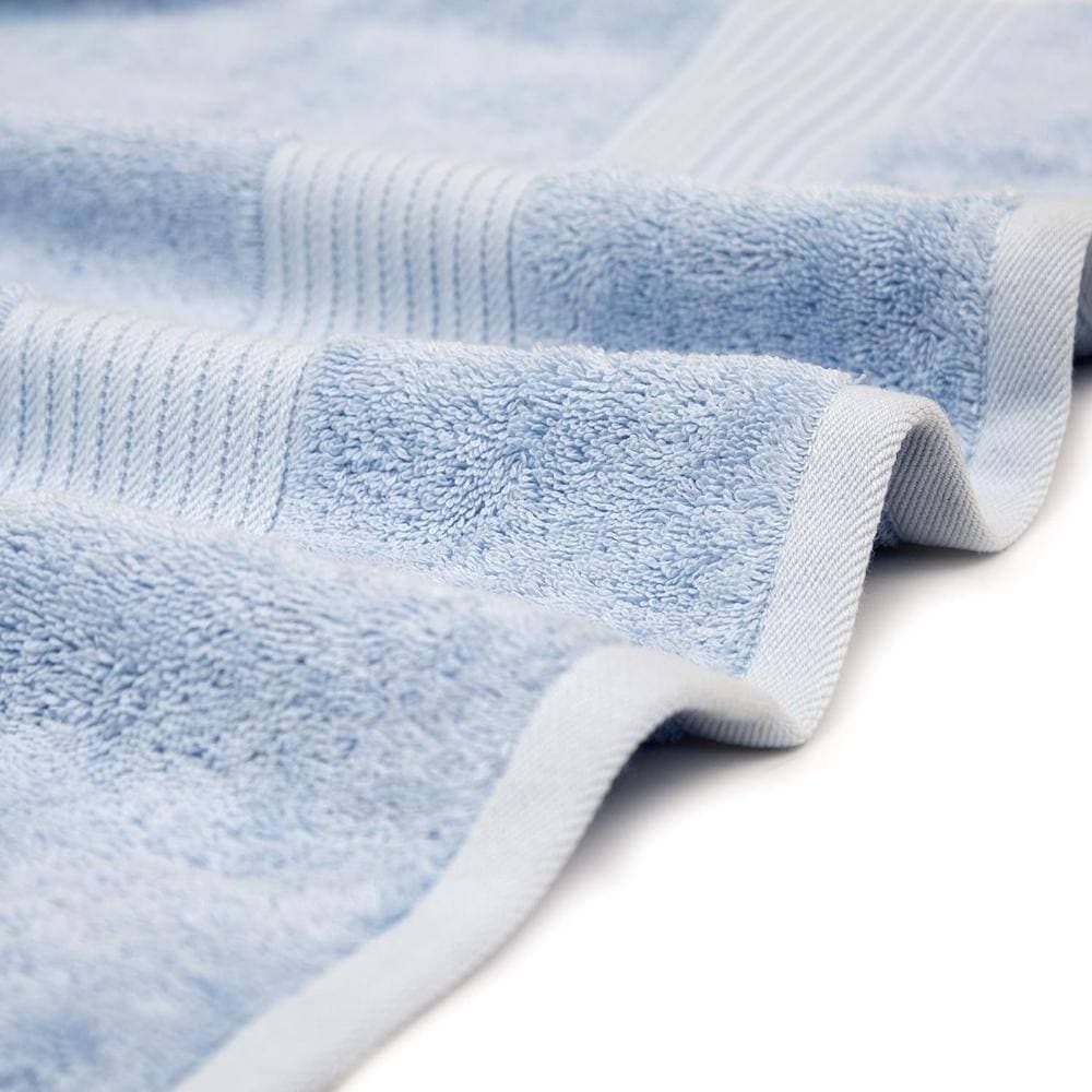 Unbranded 6-Piece Luxury Cotton Bath Towel Set, 56"L x 34"W - Sky Blue (3)