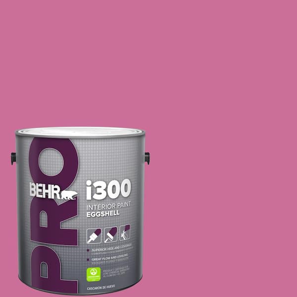 BEHR PRO 1 gal. #100B-6 Fuchsia Kiss Eggshell Interior Paint (2)