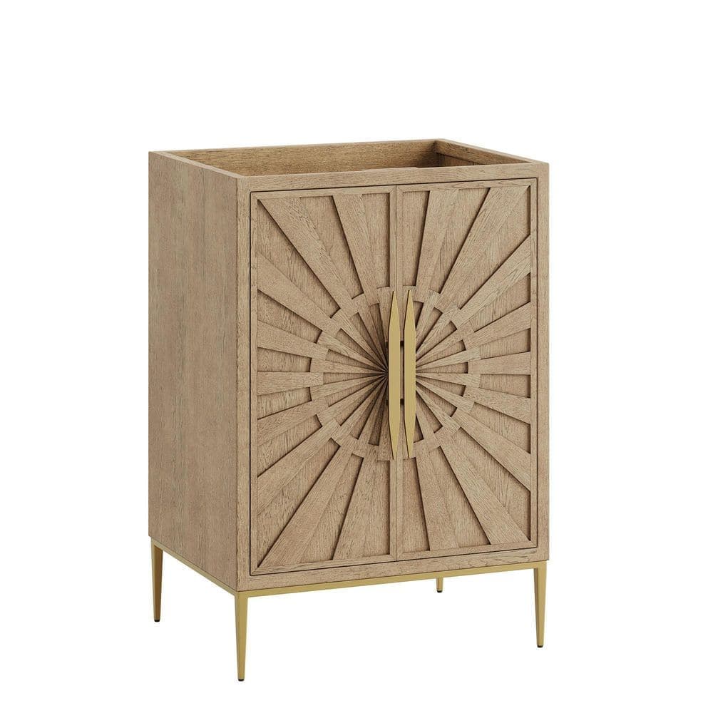 MODWAY Awaken 24 in. Bathroom Vanity Cabinet in Oak - Sink Basin Not Included (1)
