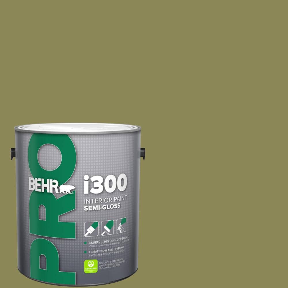 BEHR PRO 1 gal. #S340-6 Fertile Green Semi-Gloss Interior Paint