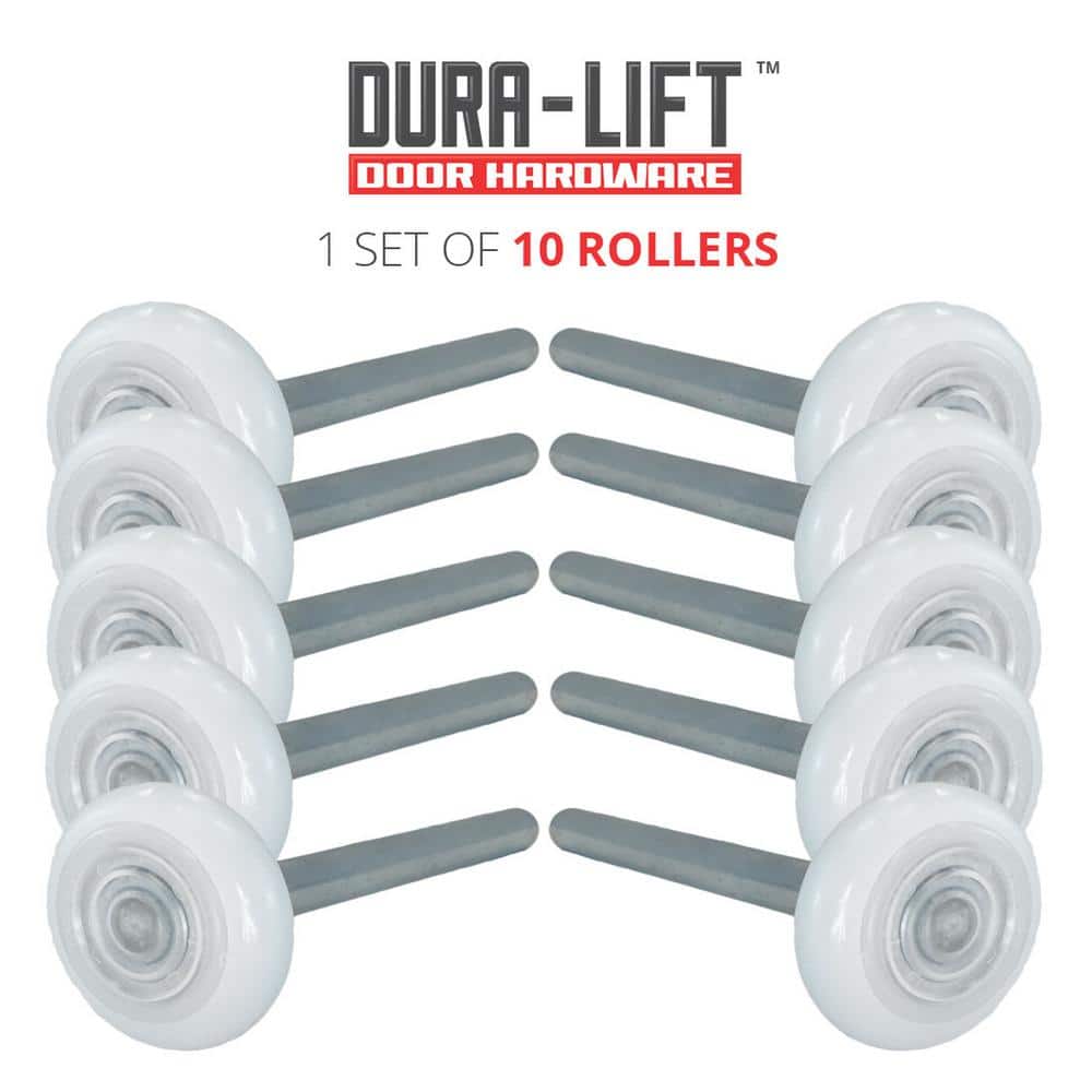 DURA-LIFT Ultra-Seal 2 in. Nylon Garage Roller with Sealed 13-Ball Bearing and 4 in. Stem (10-Pack) (2)