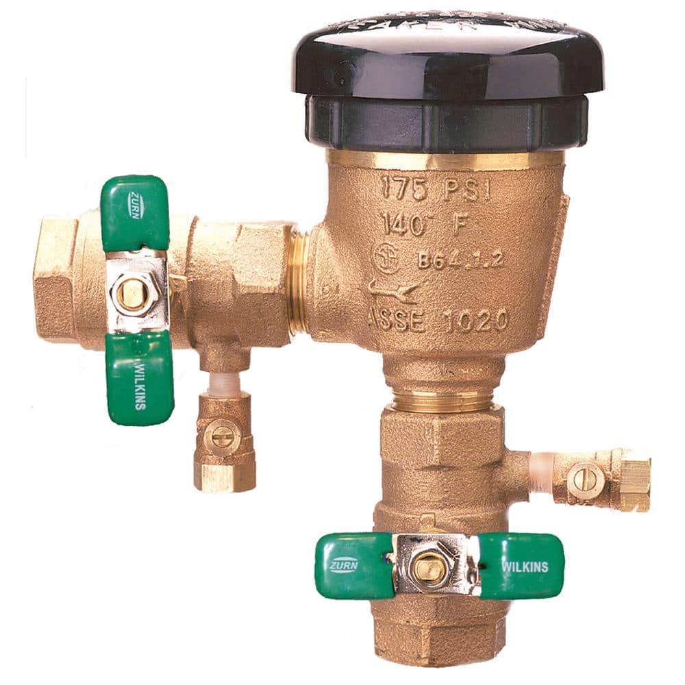 Wilkins 1 in. Dia Brass Pressure Vacuum Breaker Assembly