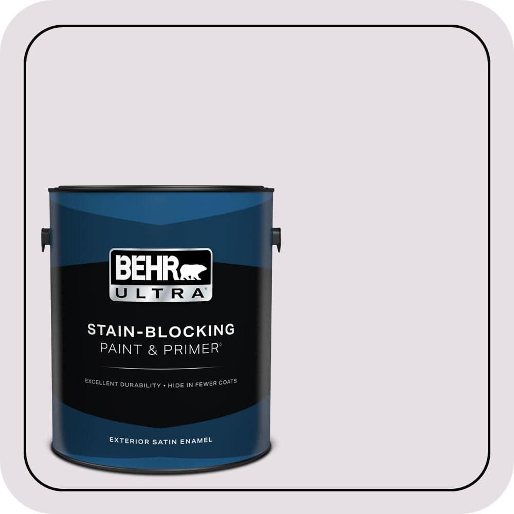 BEHR ULTRA 1 gal. #670E-2 Pearl Violet Satin Enamel Exterior Paint & Primer