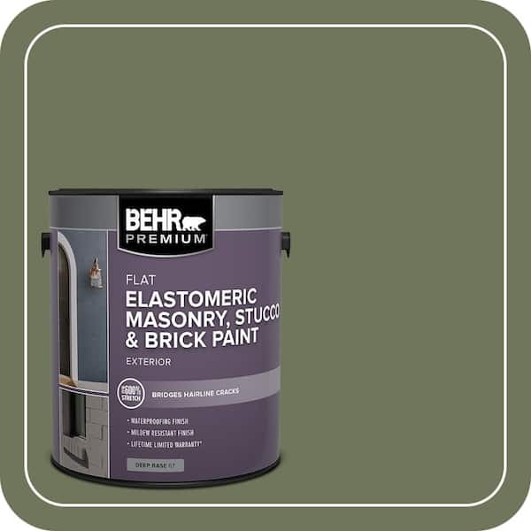 BEHR PREMIUM 5 gal. #MS-54 Frontier Trail Elastomeric Masonry, Stucco and Brick Exterior Paint (2)