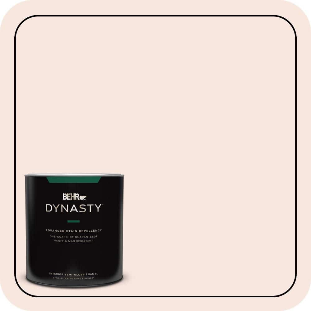 BEHR DYNASTY 1 qt. #RD-W03 My Sweetheart Semi-Gloss Enamel Interior Stain-Blocking Paint & Primer