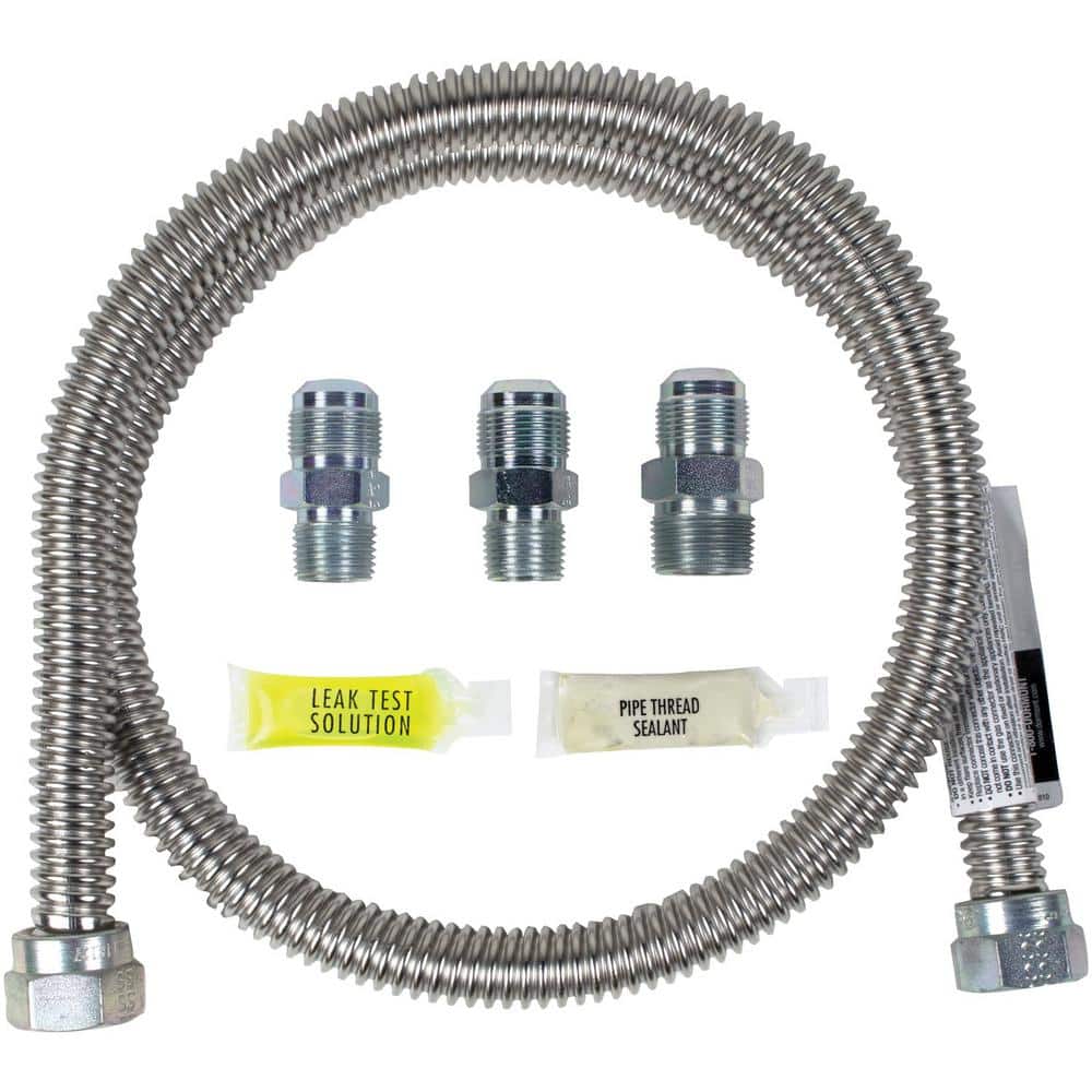 CERTIFIED APPLIANCE ACCESSORIES 4 ft. Universal Gas Line Connector Kit
