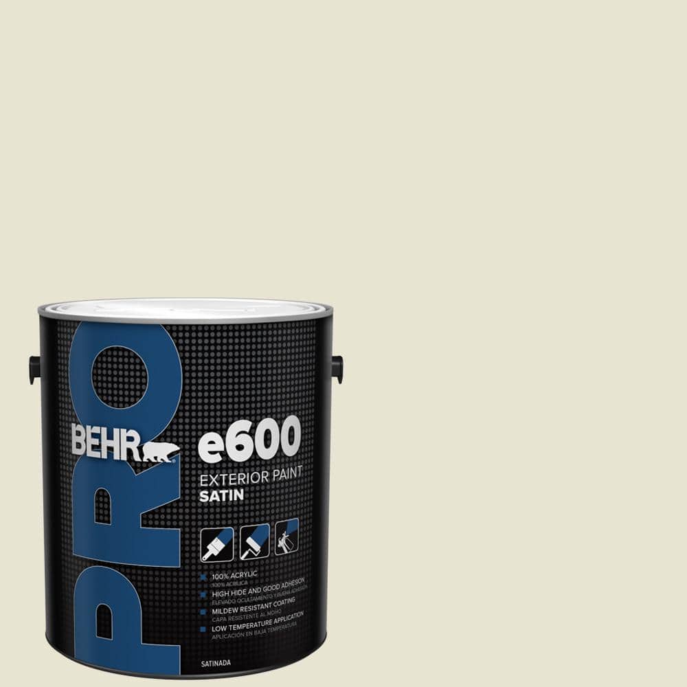 BEHR PRO 1 gal. #73 Off White Satin Enamel Exterior Paint