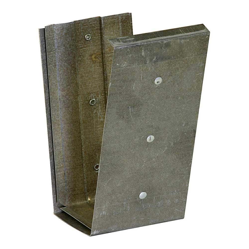 Gibraltar Building Products 4 in. Bonderized Steel Fascia Gutter Slip Connector