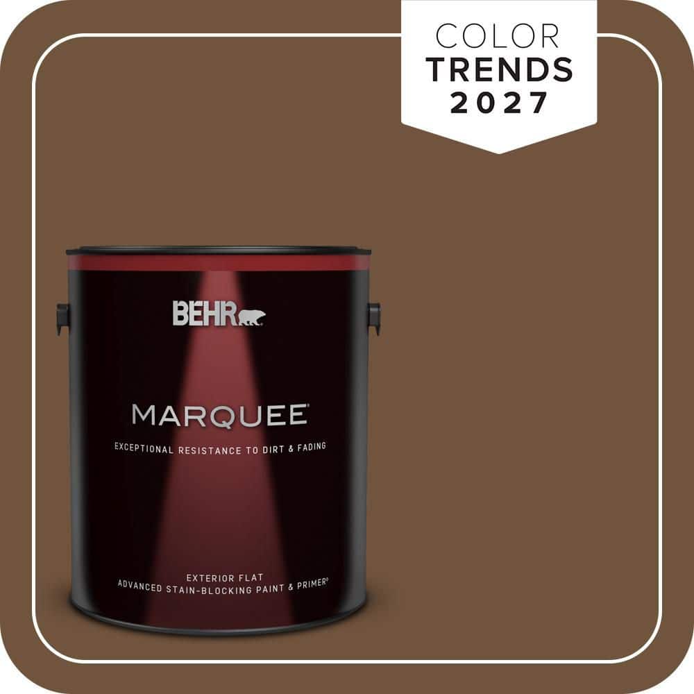 BEHR MARQUEE 1 gal. #PPU4-20 Ancient Root Flat Exterior Paint & Primer