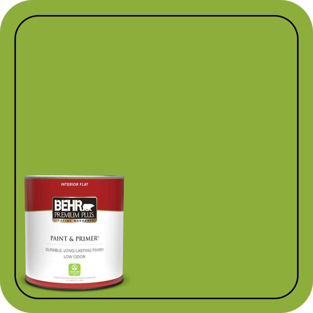 BEHR PREMIUM PLUS #420B-6 New Green Enamel Low Odor & Primer (1)