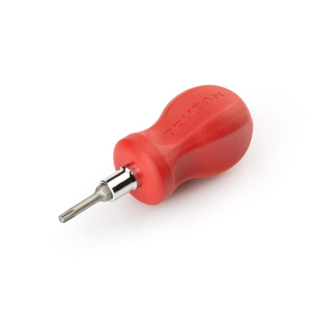TEKTON 3-in-1 Stubby Torx Screwdriver (T15 x T20, Red)