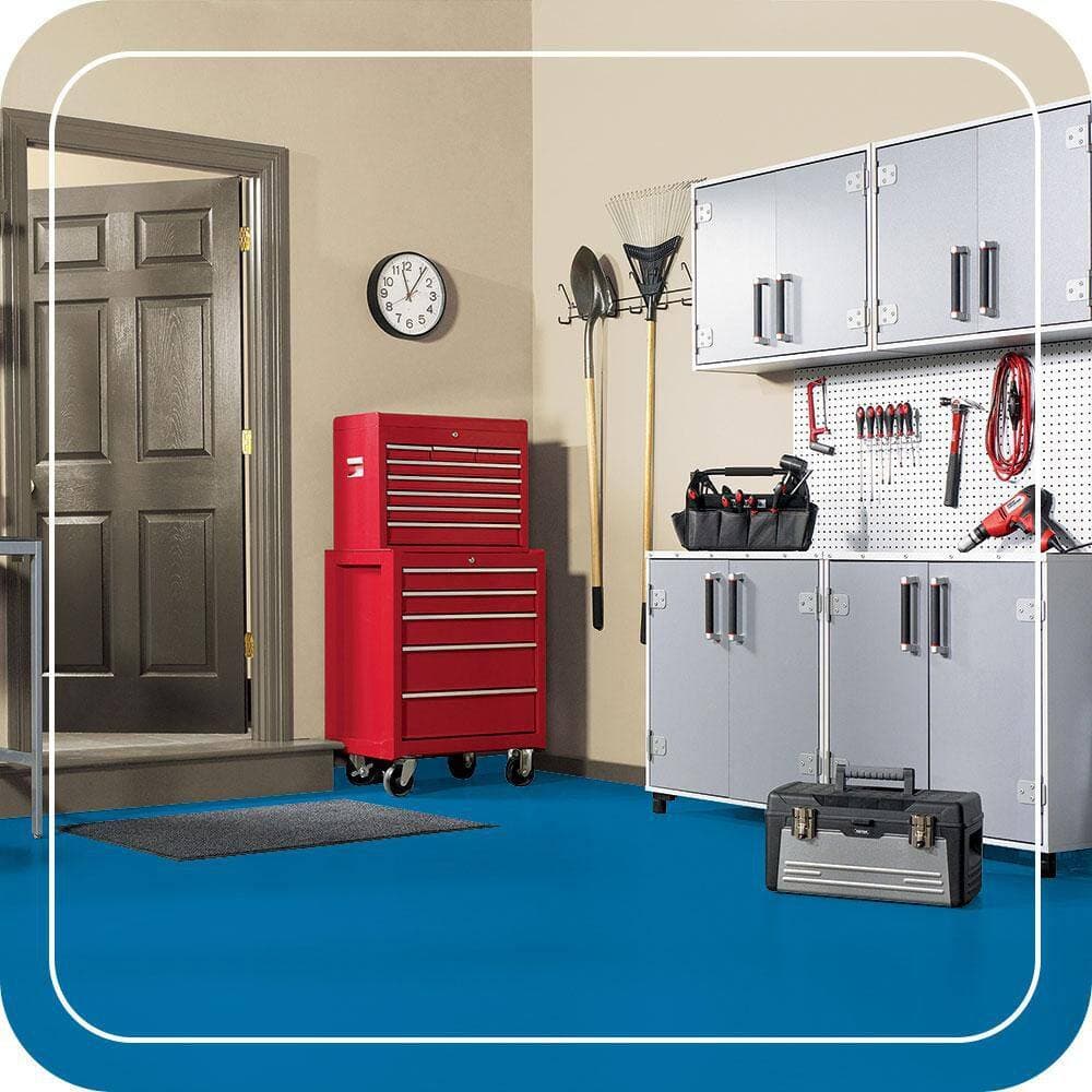 BEHR PREMIUM #P500-6 Self-Priming 1-Part Epoxy Satin Interior/Exterior Concrete and Garage Floor Paint (2)