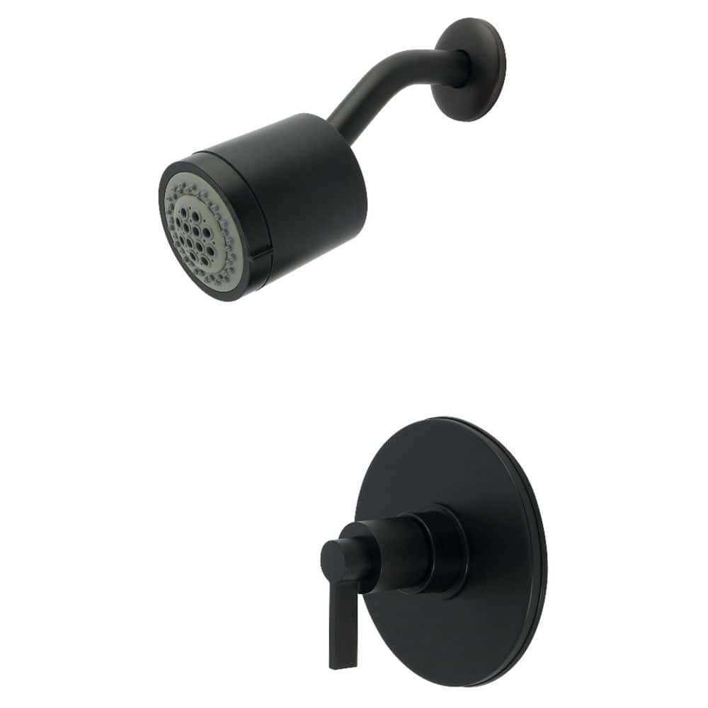 Kingston Brass NuvoFusion 1-Handle Shower Faucet 1.8 GPM in Matte Black (1)