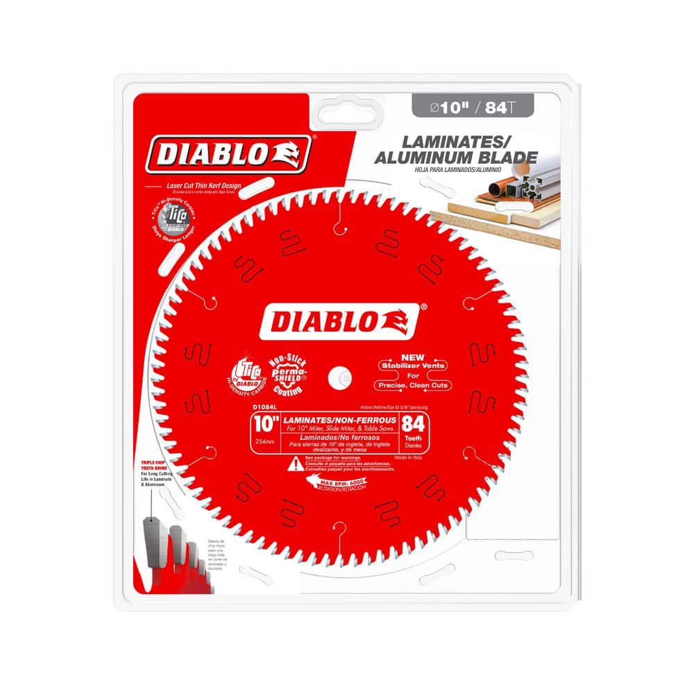 DIABLO 10in. x 84-Tooth Aluminum and Plastics Saw Blade (3)