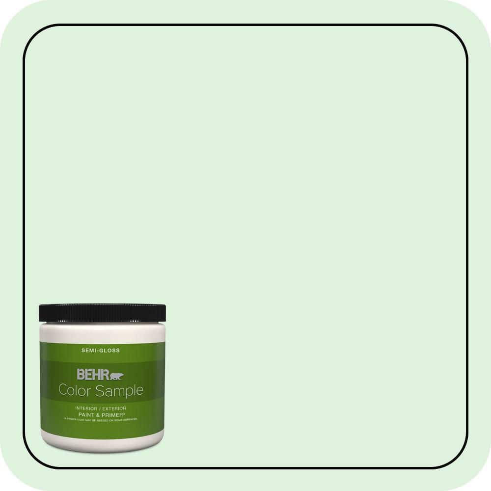 BEHR PREMIUM PLUS #P400-1 Mischievous Interior/Exterior Paint & Primer Color Sample (1)