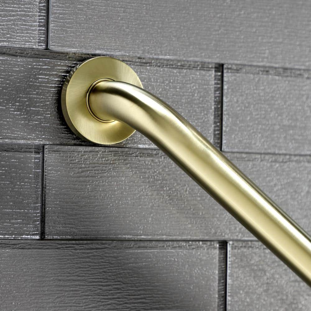 Kingston Brass Meridian 54 in. x 1.25 in. Grab Bar in Brushed Brass (3)