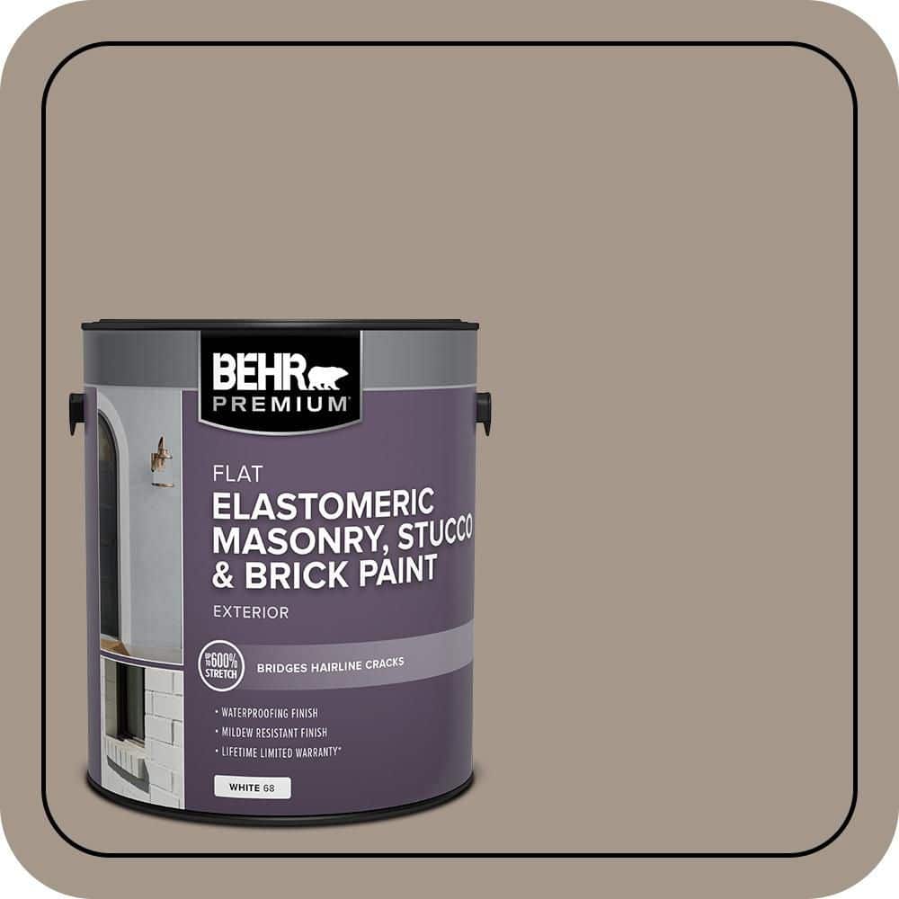 BEHR PREMIUM 1 gal. #N220-4 Shiitake Elastomeric Masonry, Stucco and Brick Exterior Paint (1)
