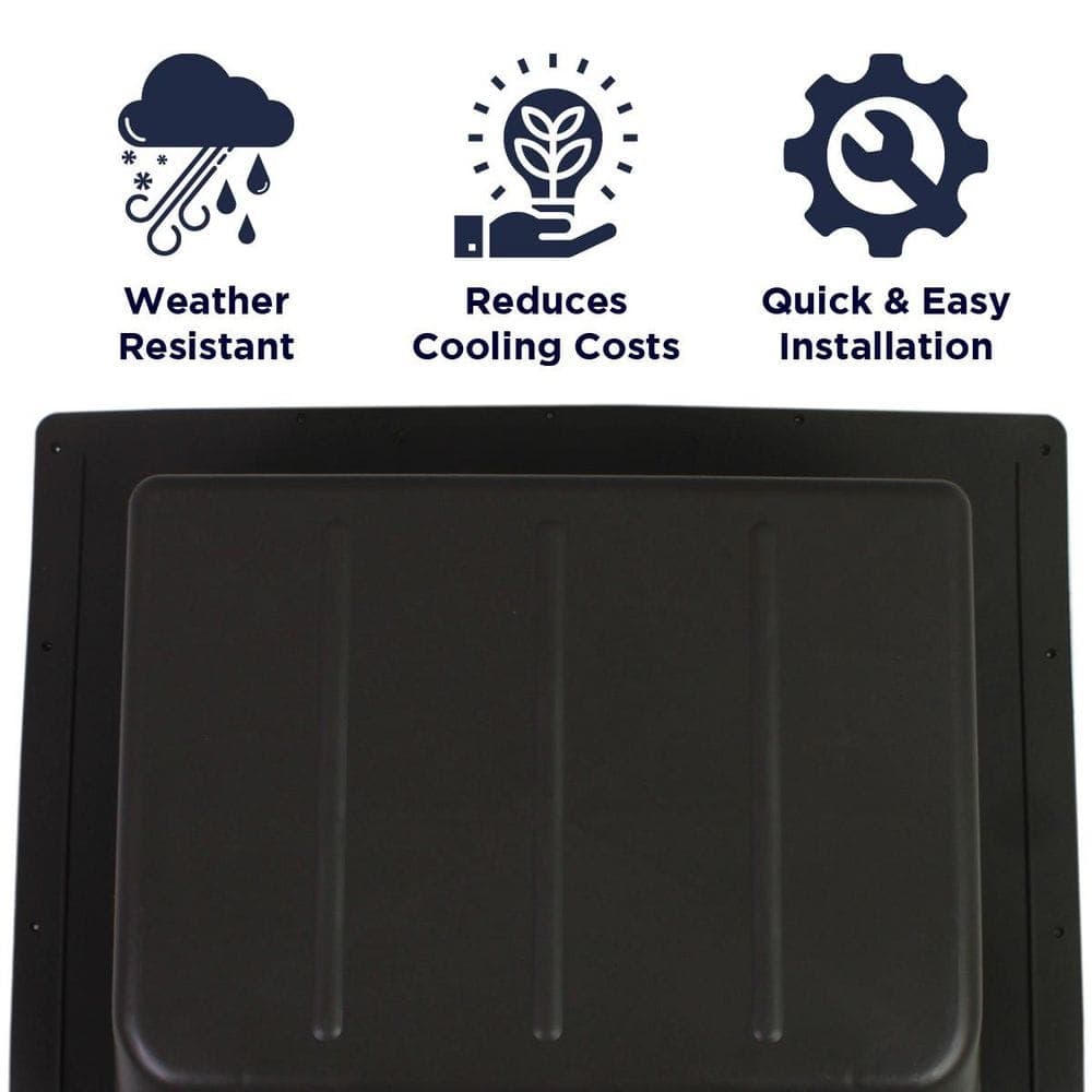 Maxx Air SBV 51 sq. in. NFA Weathered Gray Polypropylene Low Profile Slant Back Static Roof Vent, 12-Pack (3)