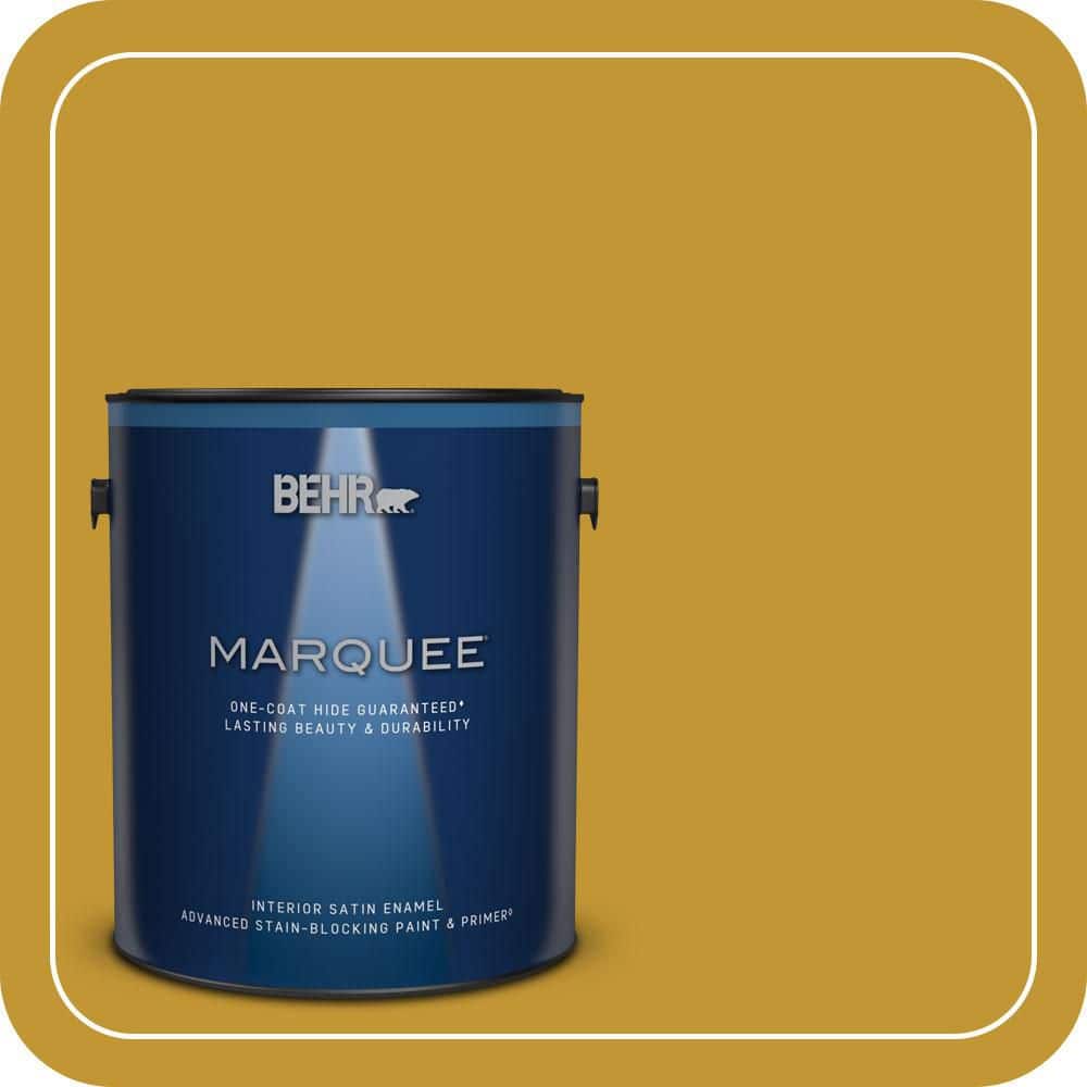 BEHR MARQUEE 1 gal. #S-H-360 Leisure Satin Enamel Interior Paint & Primer