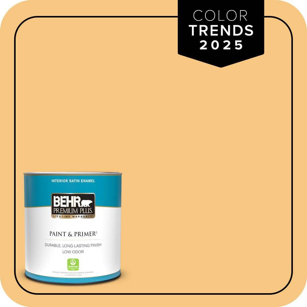 BEHR PREMIUM PLUS #PPU6-07 Jackfruit Enamel Interior/Exterior Paint & Primer Color Sample (1)