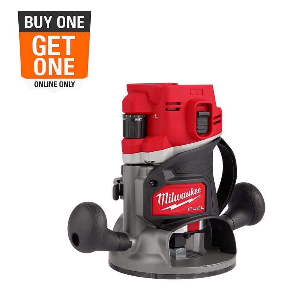 Milwaukee M18 FUEL 18-Volt Lithium-Ion Cordless Brushless 1/2 in. Router Plunge Base Kit