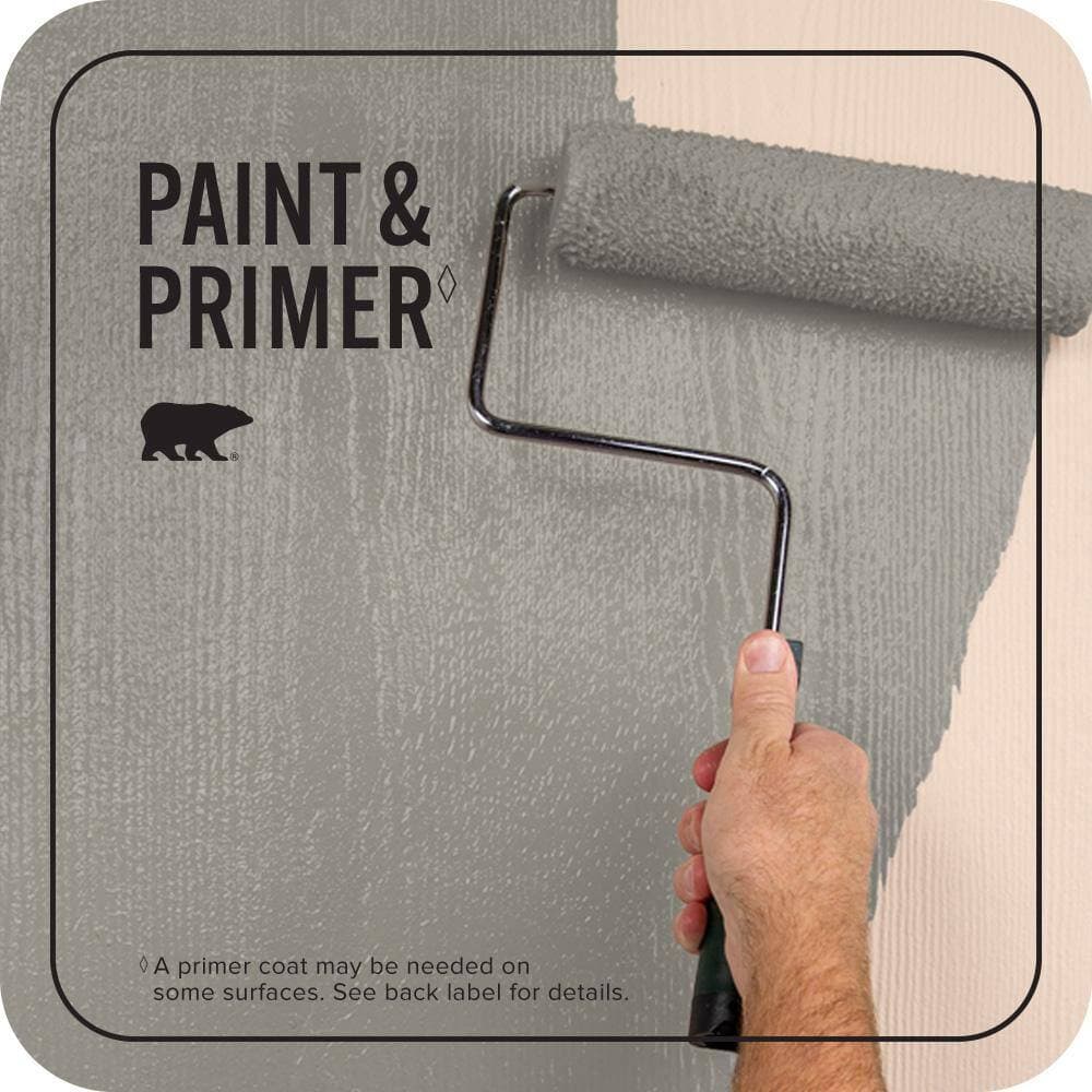 BEHR PREMIUM PLUS 5 gal. #MQ2-60 Iron Gate Flat Exterior Paint & Primer (3)